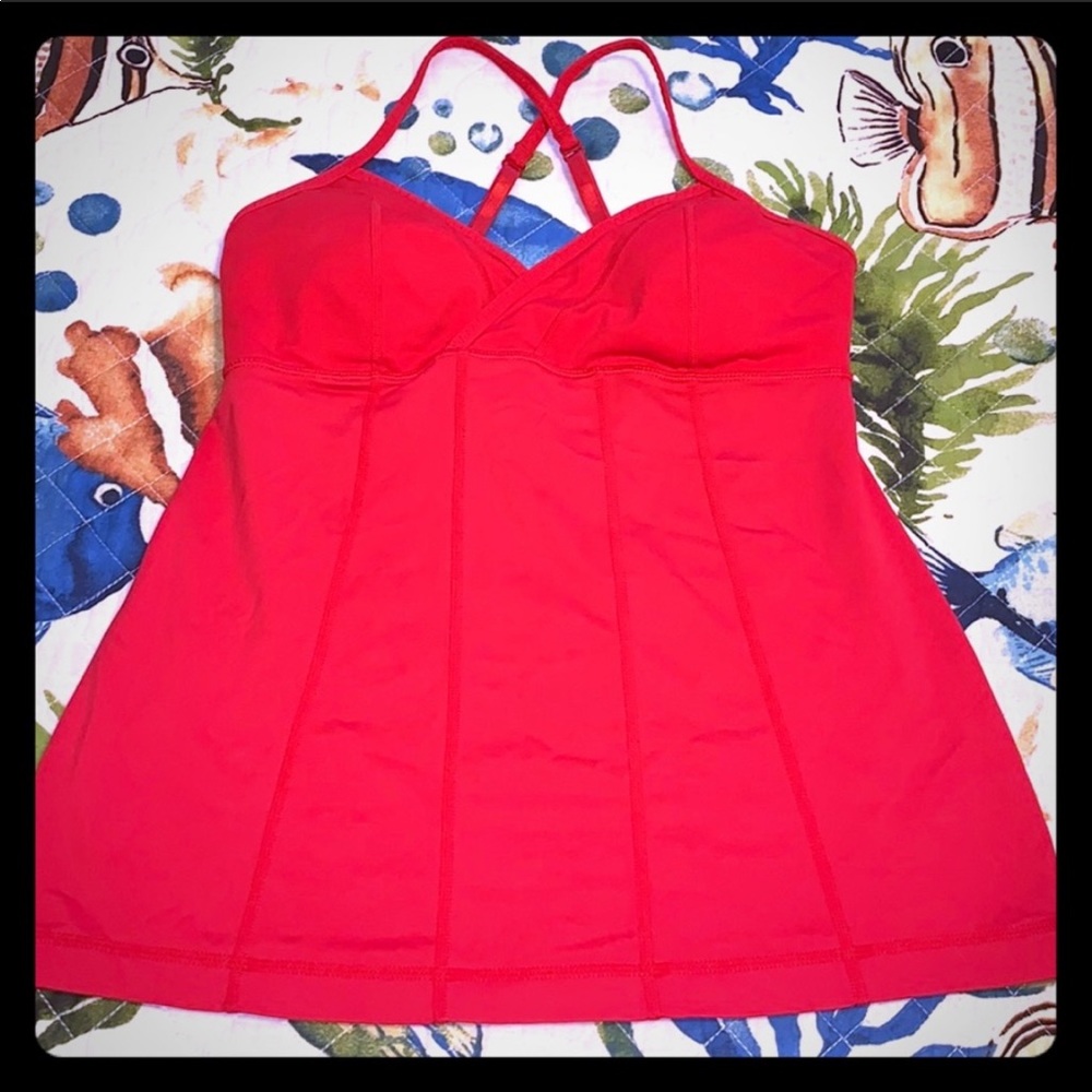 Sexy Lulu lemon red workout tank!🏋️‍♂️